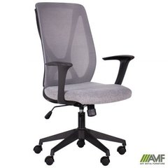 Комп'ютерне крісло Nickel Black AMF Сірий жива фотографія