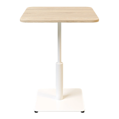 Стіл Ibiza Soft light Lovko 60x60 Білий метал/дуб жива фотографія