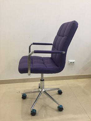 Компьютерное кресло Q-022 Signal Экокожа Фиолетовый реальная фотография
