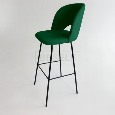 Барный стул МАРК Besell Зеленый / Металл /Дерево реальная фотография