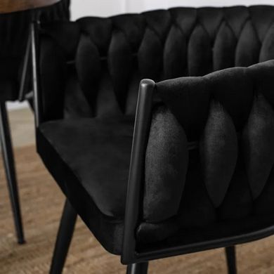 Стілець EMPOLI Velvet Mebel Elite Чорний жива фотографія