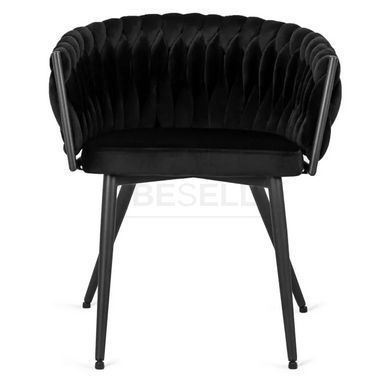 Стілець EMPOLI Velvet Mebel Elite Чорний жива фотографія