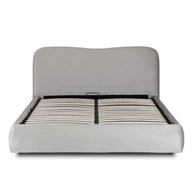 Ліжко з контейнером BRISTOL Mebel Elite 180x200  Сірий / букле жива фотографія