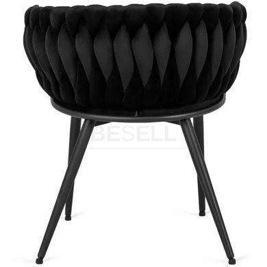 Стілець EMPOLI Velvet Mebel Elite Чорний жива фотографія