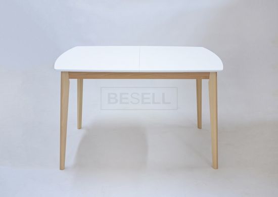 Стол раскладной EXEN II Intarsio 120(160)x80 Белый реальная фотография