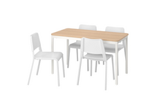 Столовий комплект TOMMARYD / TEODORES IKEA Білий жива фотографія