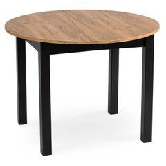 Стіл розкладний круглий MEBEL ELITE JAMES 102(222)х102 см Дуб крафт жива фотографія