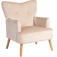 Кресло мягкое BUNNY Velvet MEBEL ELITE Беж