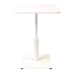 Стіл Ibiza Soft light Lovko 60x60 Білий метал/білий жива фотографія