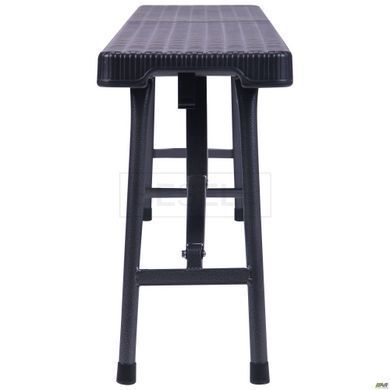 Лавочка складная Джили пластик Rattan Black