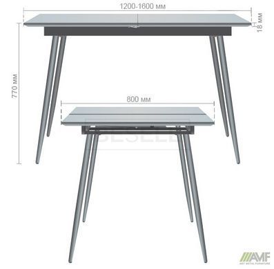Стол раскладной Helena AMF 120(160)X80 Орех реальная фотография