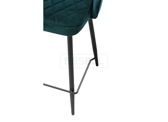 Полубарный стул B-125 Vetro Изумруд реальная фотография