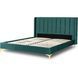 Кровать ARIA Velvet Mebel Elite 160x200 см Зеленый