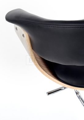 Барний стілець H-45 Halmar Дуб / Чорний жива фотографія