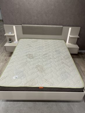 Ліжко (каркас) Perfect Home Даст / Dast 160 з приліжковими тумбами та м'яким ізголів'ям Беж жива фотографія