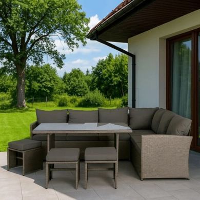 Комплект садових меблів  GEORGIA Mebel Elite Сірий