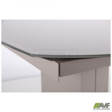 Стол раскладной Joel beige AMF 120(180)X90 glass Quartz beige реальная фотография