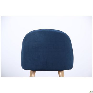 Стул Sherry beech Velvet AMF Синий реальная фотография