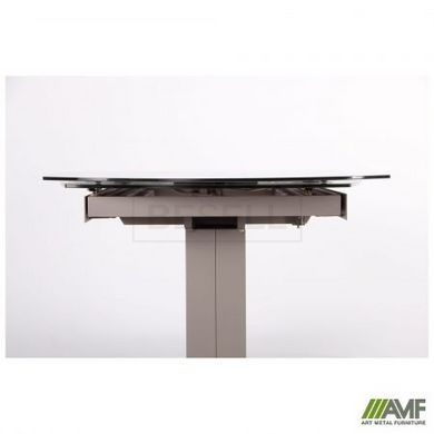 Стол раскладной Joel beige AMF 120(180)X90 glass Quartz beige реальная фотография