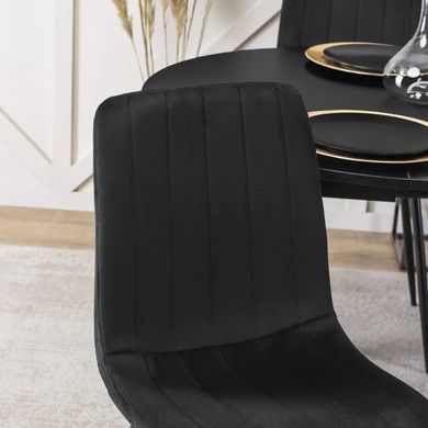СтілецьIBIS Velvet Mebel Elite Чорний жива фотографія