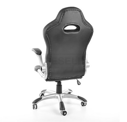 Компьютерное кресло Q-024 Signal Черный / Белый реальная фотография