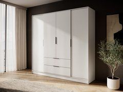 Шафа для одягу Perfect Home Келлі / Kelly 4D 4-дверна Кашемір жива фотографія