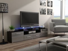 ТВ Тумба EVORA WENGE RTV Cama 194 Венге Мат / Серый Глянец