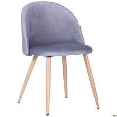 Стул Sherry beech Velvet AMF Темно Серый реальная фотография
