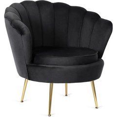 Крісло м'яке оксамитове MEBEL ELITE ANGEL Velvet Чорний