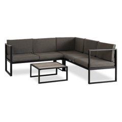 Набір садових меблів VERMONT Mebel Elite сірий/чорний