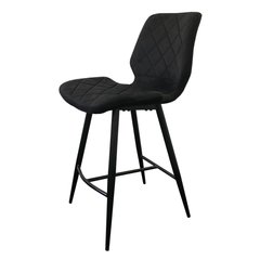 Полубарный стул DIAMOND Concepto Велюр Черный реальная фотография