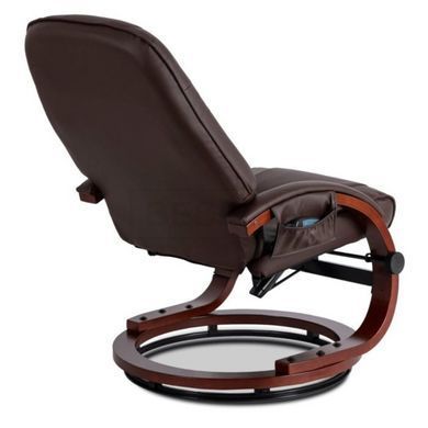 Масажне крісло з підставкою для ніг CANO Mebel Elite Коричневий