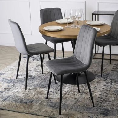 СтілецьIBIS Velvet Mebel Elite Сірий жива фотографія