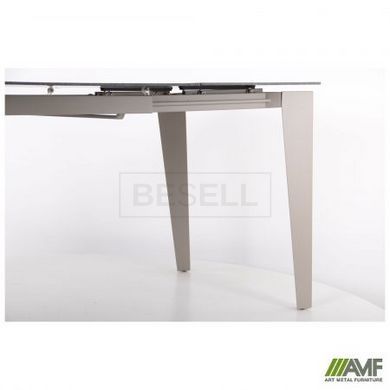 Стол раскладной Jonathan beige AMF 130(180)X80 stone Granite taupe реальная фотография