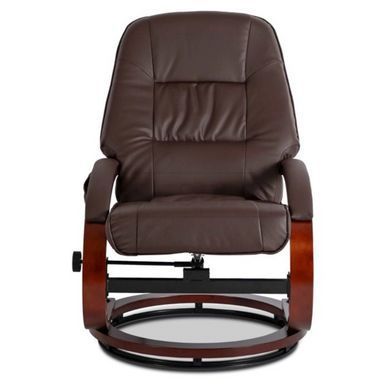Масажне крісло з підставкою для ніг CANO Mebel Elite Коричневий