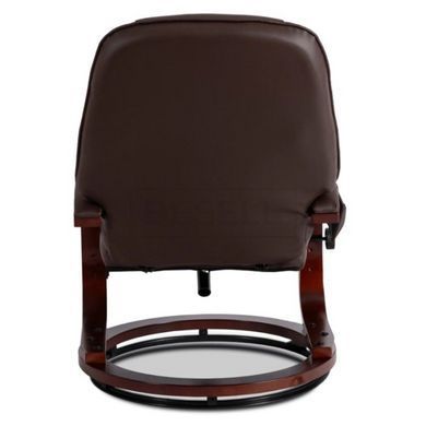 Масажне крісло з підставкою для ніг CANO Mebel Elite Коричневий