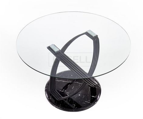 Стол стеклянный OPTICO Halmar 122x122 Прозрачный реальная фотография