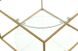 Журнальний стіл Cube Arhome 50x50 Прозорий/Золото
