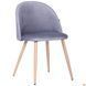 Стул Sherry beech Velvet AMF Темно Серый реальная фотография
