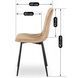 Стілець оксамитовий MEBEL ELITE FORIS Velvet Бежевий