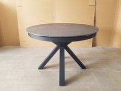 Стол раскладной PLANETA  MACEDONIAN BLACK Concepto 110(145)x110 Керамика Черный реальная фотография