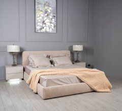 Ліжко  з підйомним механізмом КАТРІН Prestol 160x200 Беж Simon 01 жива фотографія