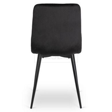 Стул бархатный MEBEL ELITE FORIS Velvet Черный реальная фотография