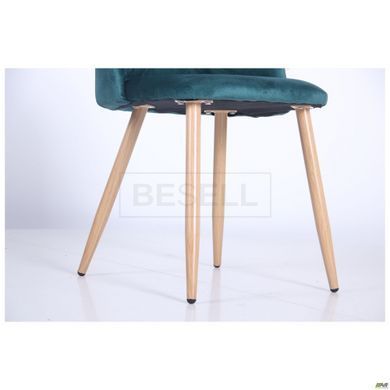 Стул Sherry beech Velvet AMF Зеленый реальная фотография