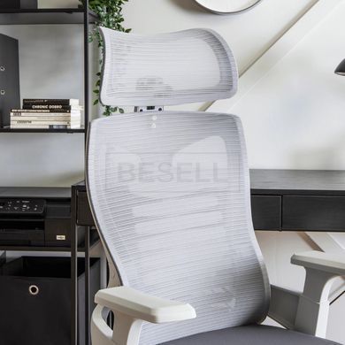 Стул офисный поворотный MEBEL ELITE JULIET Серый реальная фотография