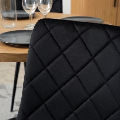 Стул бархатный MEBEL ELITE FORIS Velvet Черный реальная фотография