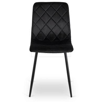 Стул бархатный MEBEL ELITE FORIS Velvet Черный реальная фотография