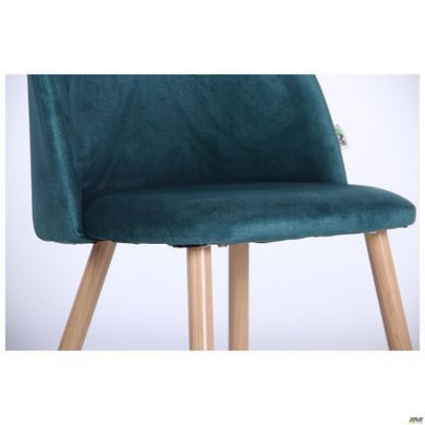 Стул Sherry beech Velvet AMF Зеленый реальная фотография