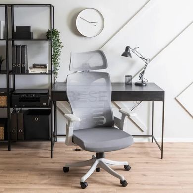 Стілець офісний CARET 2 Mebel Elite сірий жива фотографія