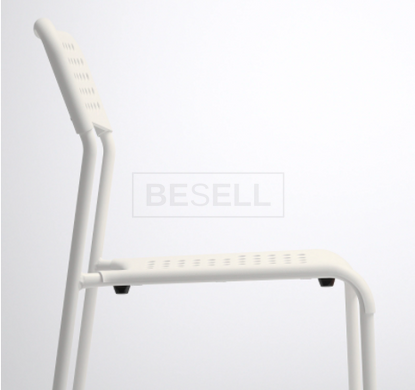 Столовий комплект MELLTORP / ADDE IKEA Білий жива фотографія